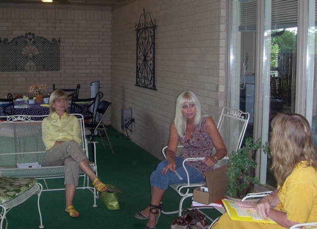 Reunion Committee Hard at Work - Mikell Sanders Bollinger, Pam Sikes Alexander, Teri Bryce Davis - Friday Morning